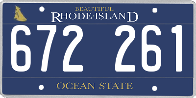 RI license plate 672261