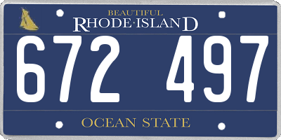RI license plate 672497