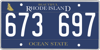 RI license plate 673697
