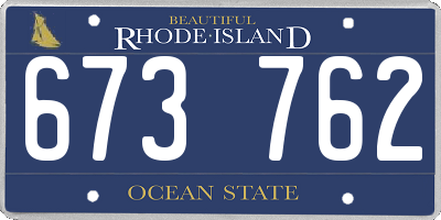 RI license plate 673762