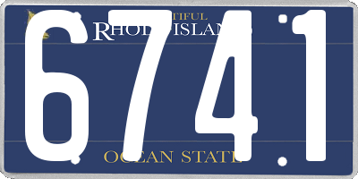RI license plate 6741