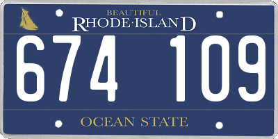 RI license plate 674109