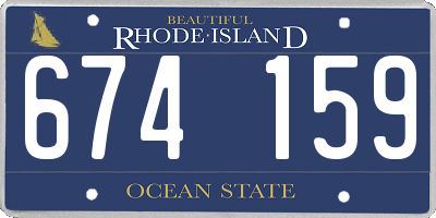 RI license plate 674159