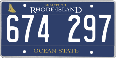RI license plate 674297