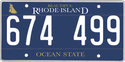 RI license plate 674499