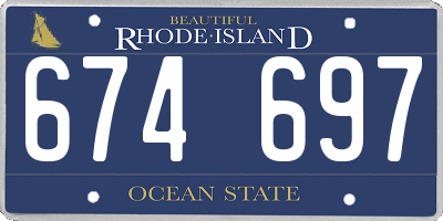 RI license plate 674697