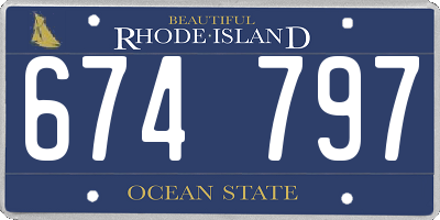 RI license plate 674797
