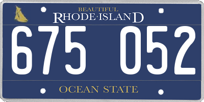 RI license plate 675052
