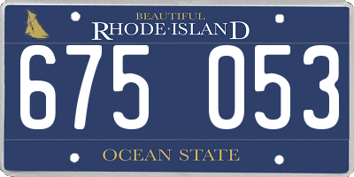 RI license plate 675053
