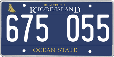 RI license plate 675055