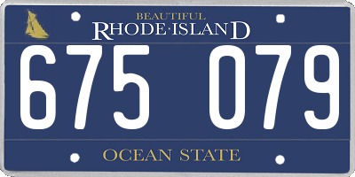 RI license plate 675079