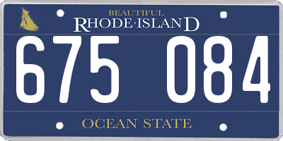 RI license plate 675084