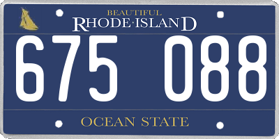 RI license plate 675088