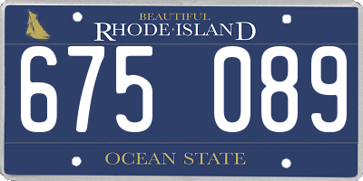 RI license plate 675089