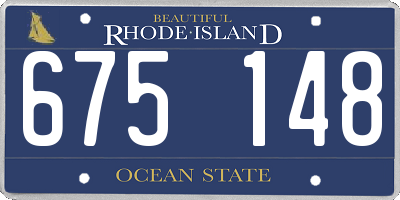 RI license plate 675148