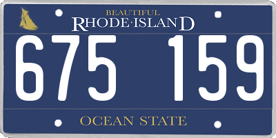 RI license plate 675159