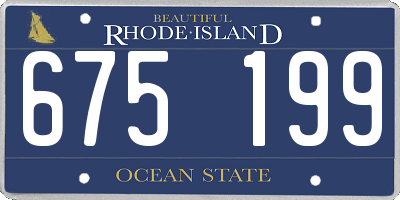 RI license plate 675199
