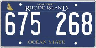 RI license plate 675268