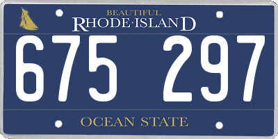 RI license plate 675297