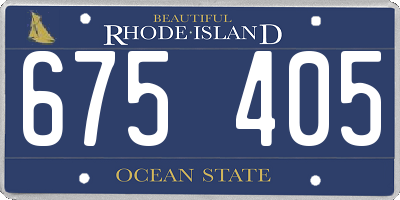 RI license plate 675405