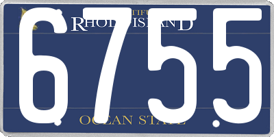 RI license plate 6755