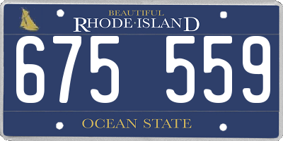 RI license plate 675559