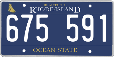 RI license plate 675591