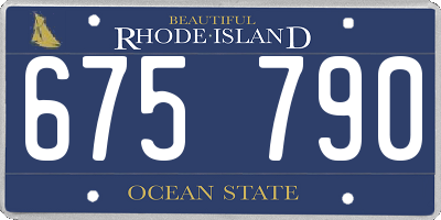 RI license plate 675790