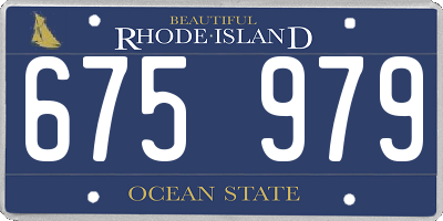 RI license plate 675979