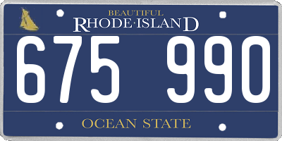 RI license plate 675990