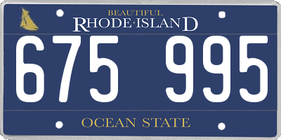 RI license plate 675995