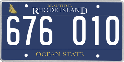 RI license plate 676010