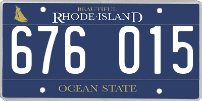 RI license plate 676015