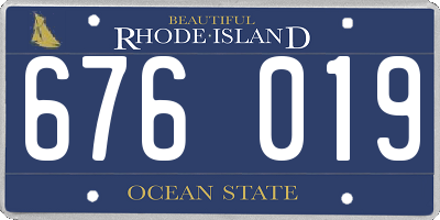 RI license plate 676019