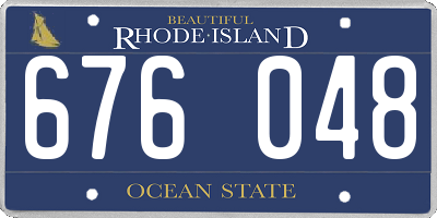RI license plate 676048