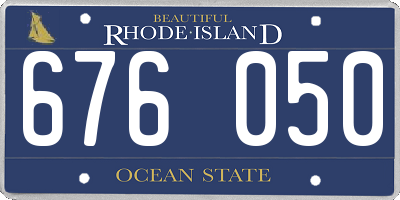 RI license plate 676050