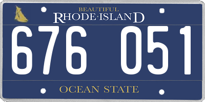 RI license plate 676051