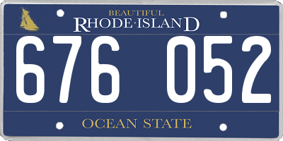 RI license plate 676052