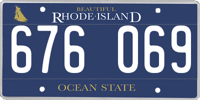 RI license plate 676069