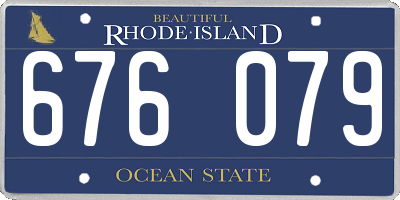 RI license plate 676079