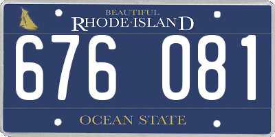 RI license plate 676081