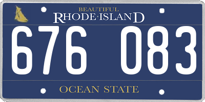 RI license plate 676083