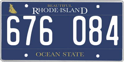 RI license plate 676084