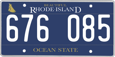 RI license plate 676085