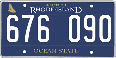 RI license plate 676090