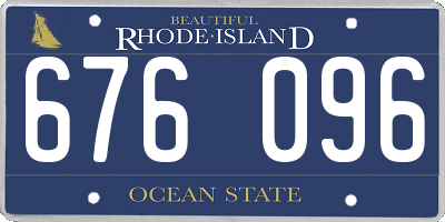 RI license plate 676096