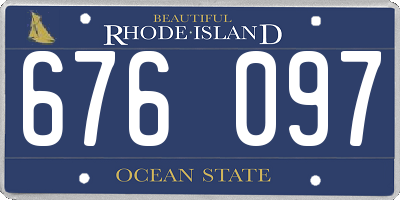 RI license plate 676097