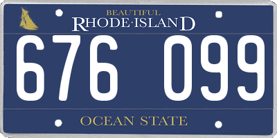 RI license plate 676099