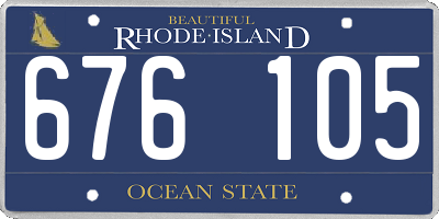 RI license plate 676105