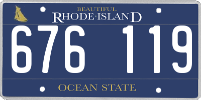 RI license plate 676119